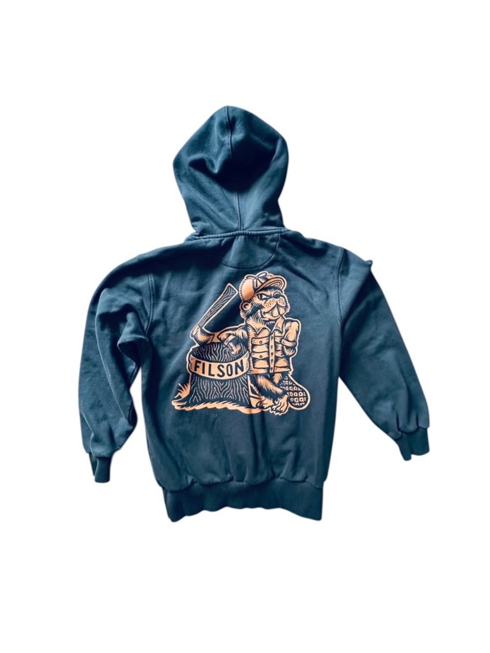 Filson & Kyler Martz Tattoo Hoodie Swestshirt Beaver Art RARE Mens Small - Picture 4 of 8
